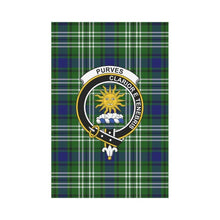 Load image into Gallery viewer, Purves Tartan Flag Clan Badge