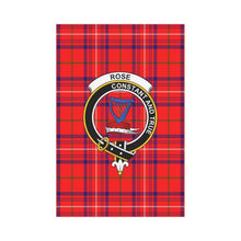 Load image into Gallery viewer, Rose Tartan Flag Clan Badge