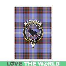 Load image into Gallery viewer, Rutherford Tartan Flag Clan Badge K7