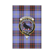 Load image into Gallery viewer, Rutherford Tartan Flag Clan Badge