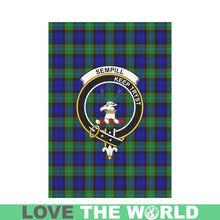 Load image into Gallery viewer, Sempill (Semple) Tartan Flag Clan Badge K7