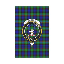Load image into Gallery viewer, Sempill (Semple) Tartan Flag Clan Badge