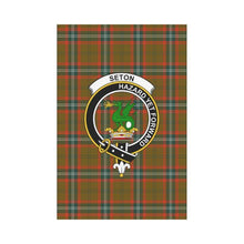 Load image into Gallery viewer, Seton Tartan Flag Clan Badge