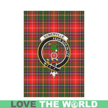 Load image into Gallery viewer, Somerville Tartan Flag Clan Badge K7