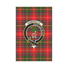 Load image into Gallery viewer, Somerville Tartan Flag Clan Badge