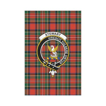Load image into Gallery viewer, Stewart Tartan Flag Clan Badge