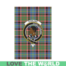Load image into Gallery viewer, Stirling (Of Keir) Tartan Flag Clan Badge K7