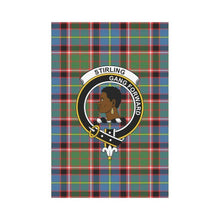 Load image into Gallery viewer, Stirling (Of Keir) Tartan Flag Clan Badge