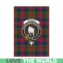 Load image into Gallery viewer, Tennant Tartan Flag Clan Badge K7